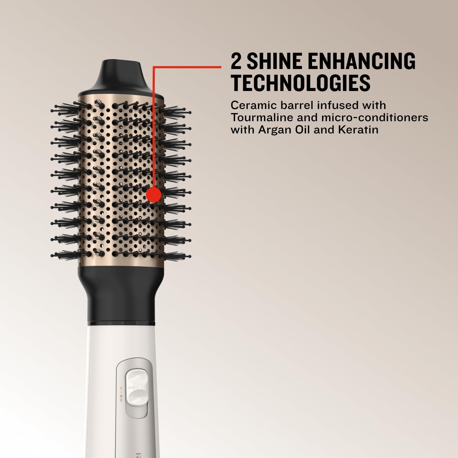 Shine Therapy 2.4” Hair Dryer Brush, Champagne