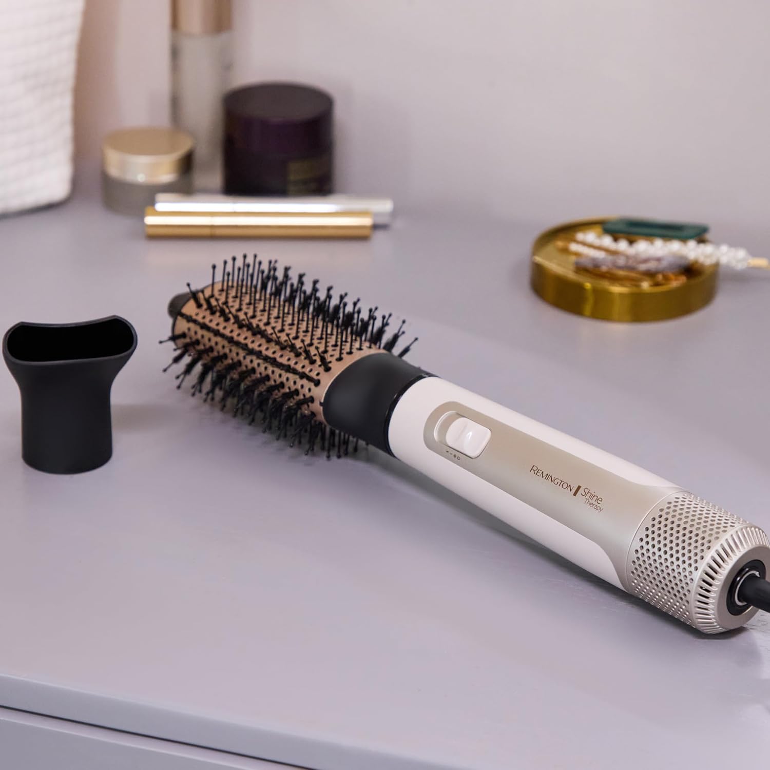 Shine Therapy 2.4” Hair Dryer Brush, Champagne