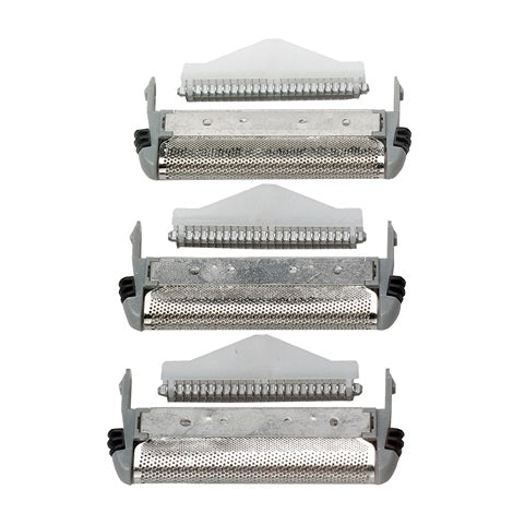 Set of metal rollers on a white background