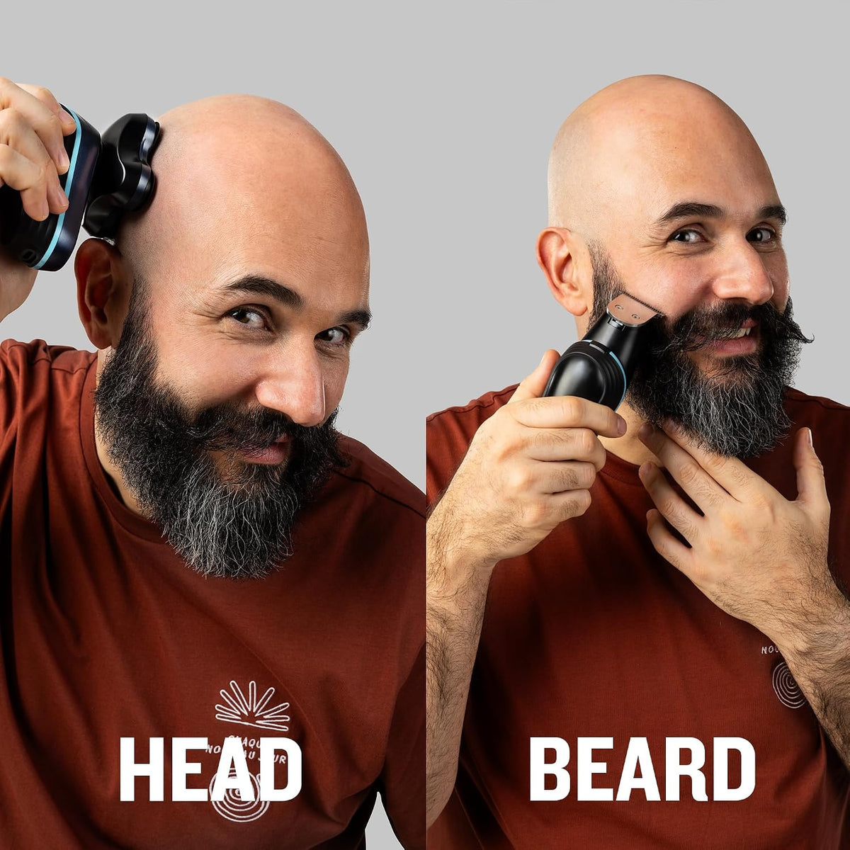 Remington Balder Head & Beard Shaver for Men, Rotary Wet & Dry Razor
