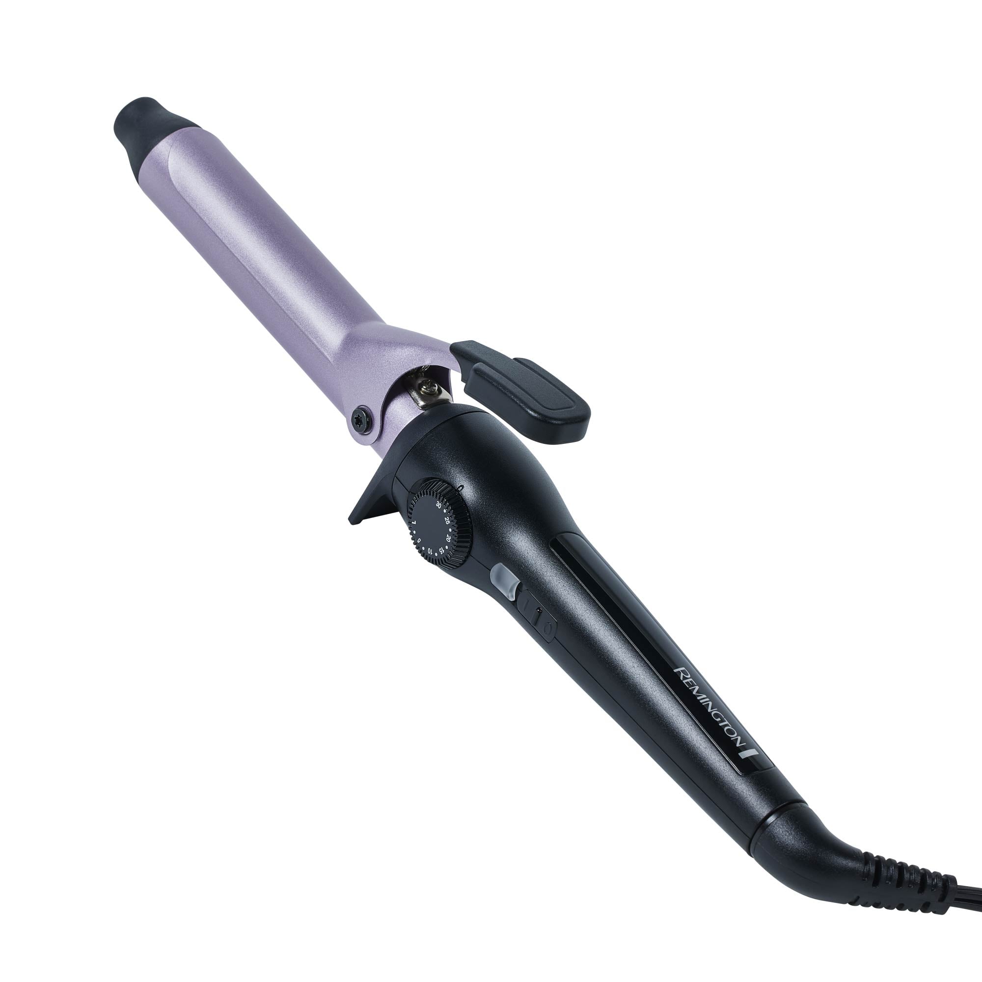 Hair curling iron on a white background