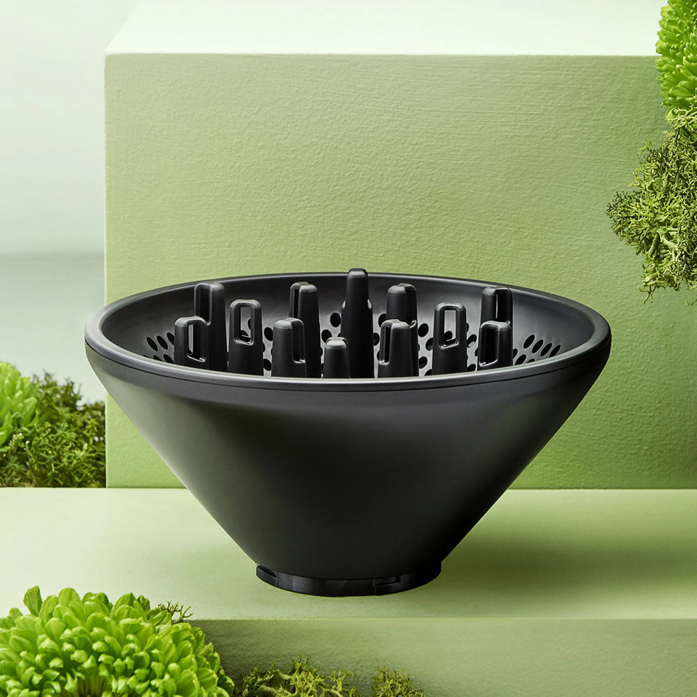 Botanicals™ Hair Dryer diffuser on greeen background