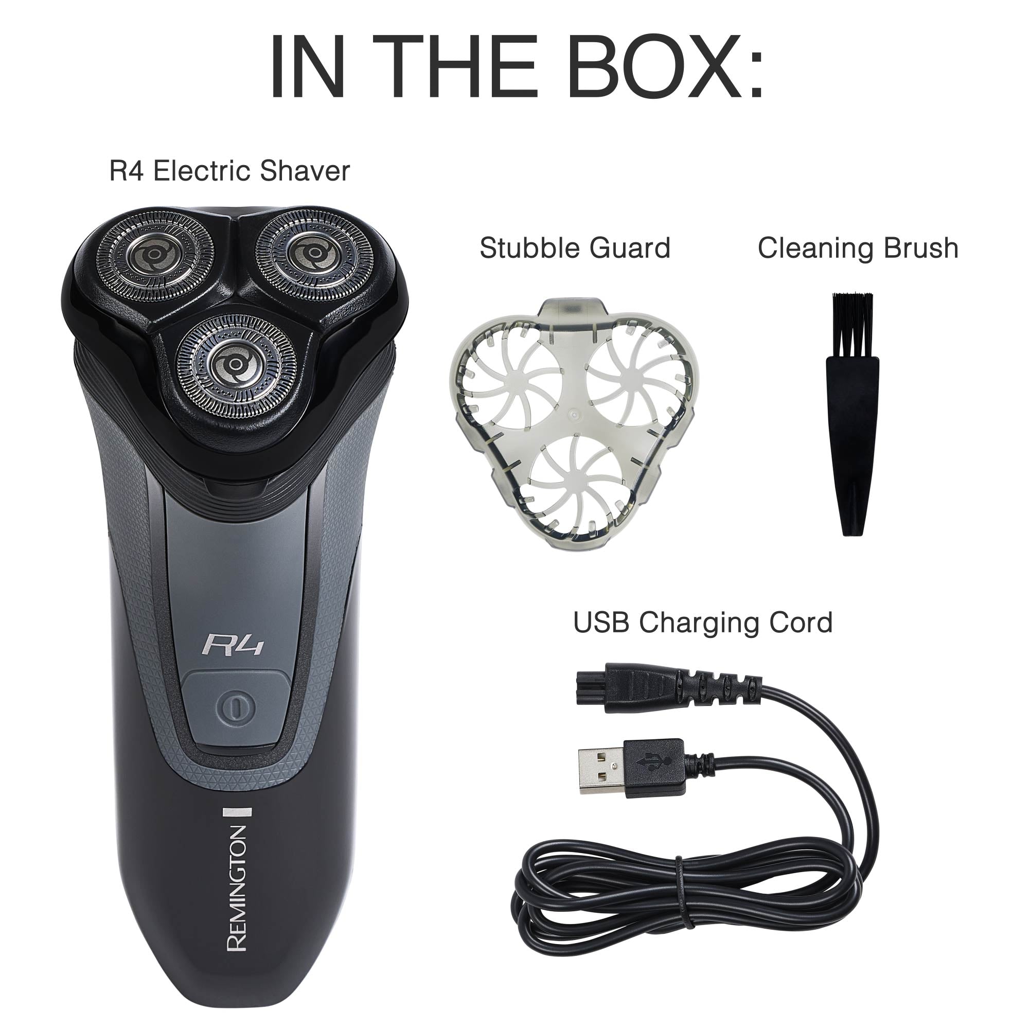 R4 Style Series Rotary Shaver and what is included in the box