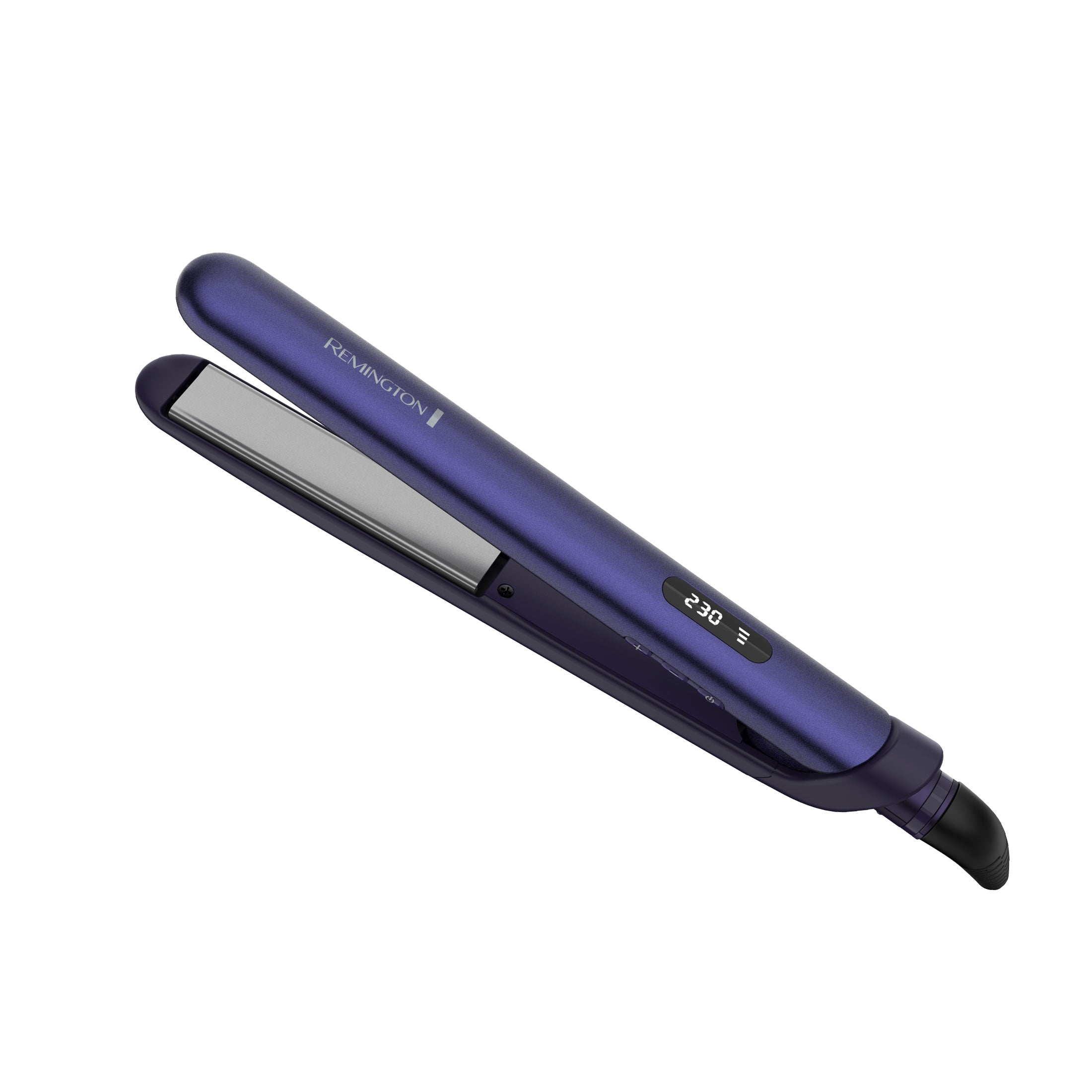 S9350NA Gloss™ 1" Flat Iron with digital display on a white background