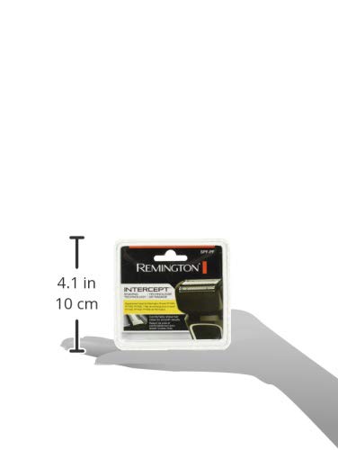 Remington Intercept hair trimmer packaging with dimensions on a white background