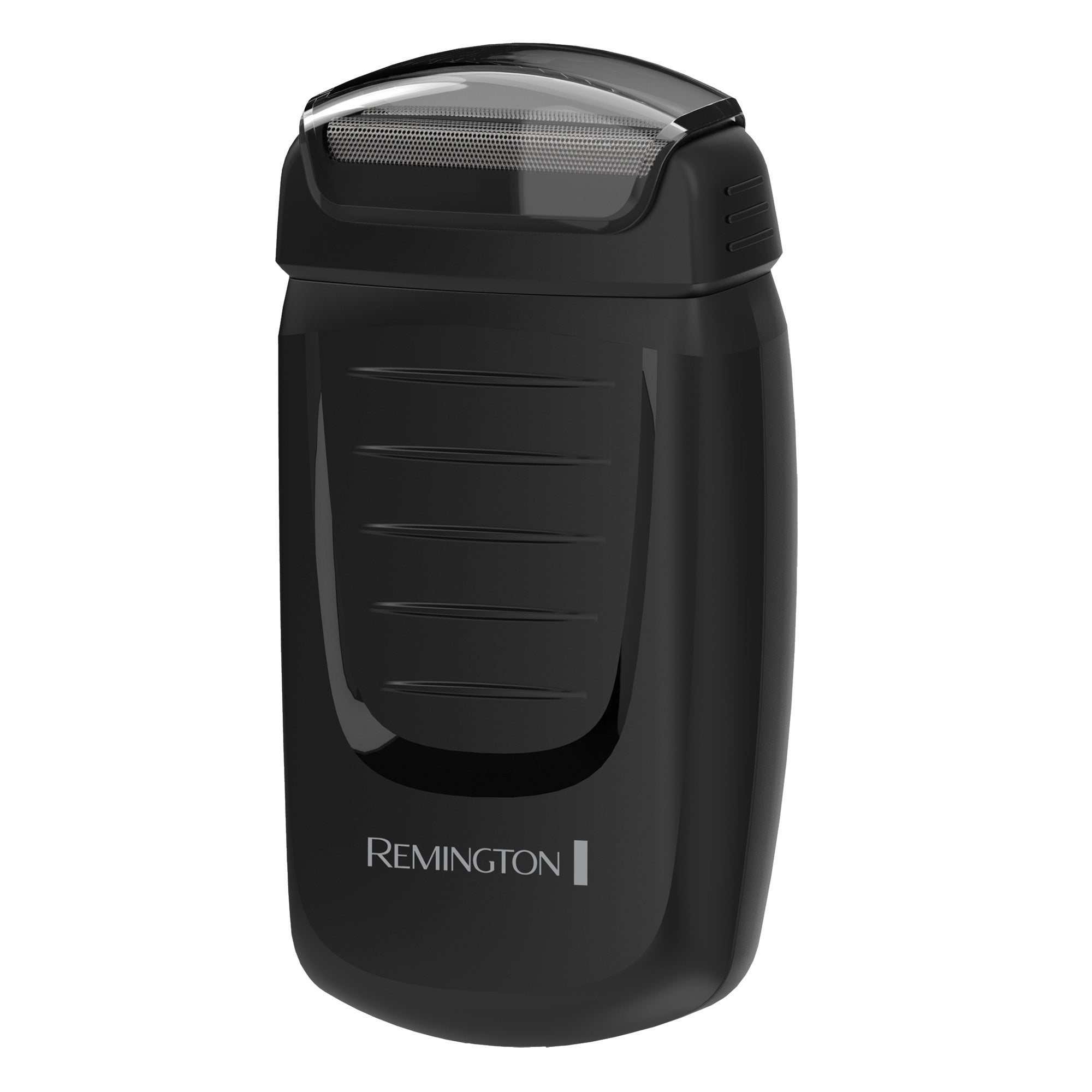 Black Remington shaver on a white background