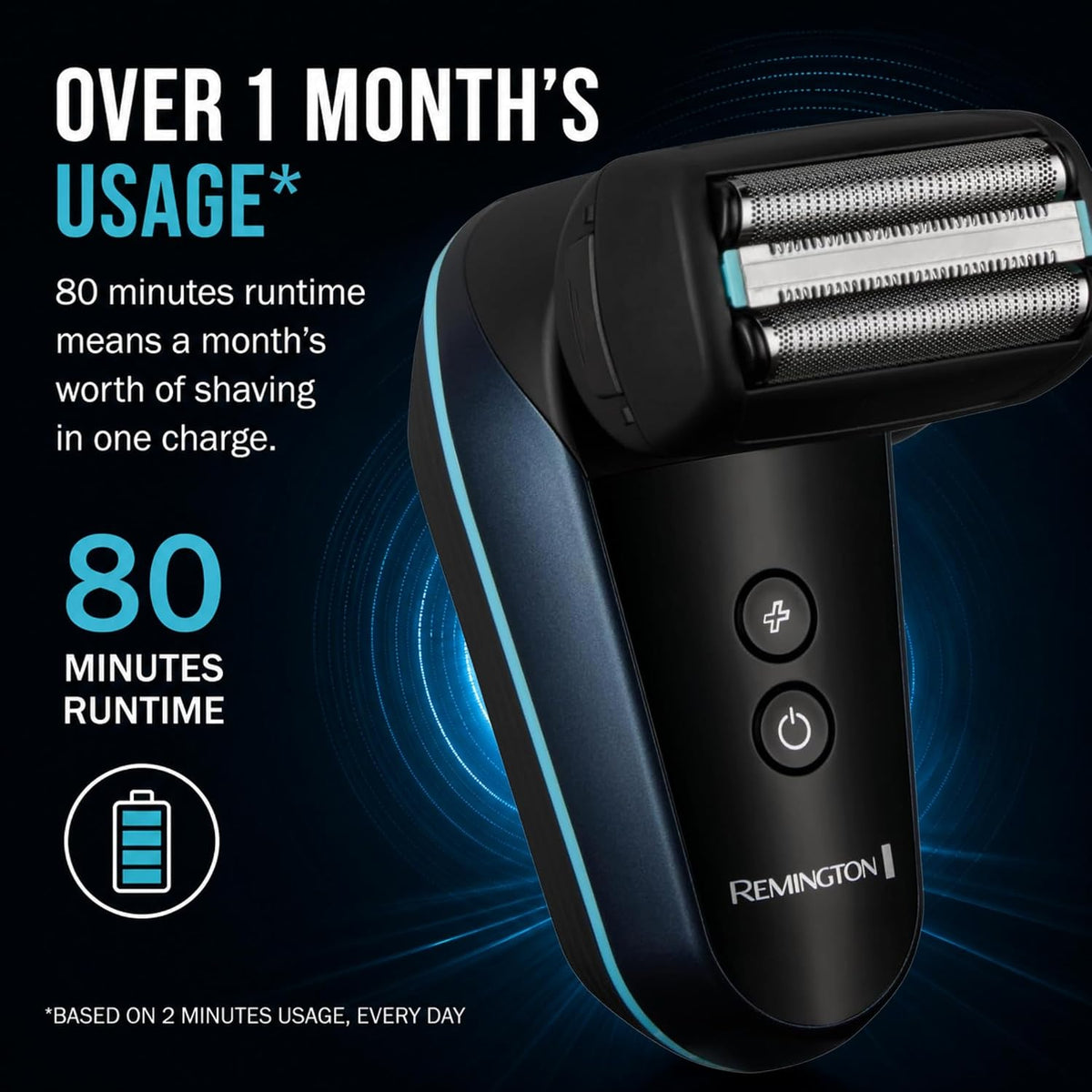 Remington Balder Head & Face Shaver for Men, Rotary Wet & Dry Razor