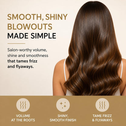 Shine Therapy 2.4” Hair Dryer Brush, Champagne