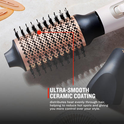 Shine Therapy 2.4” Hair Dryer Brush, Champagne