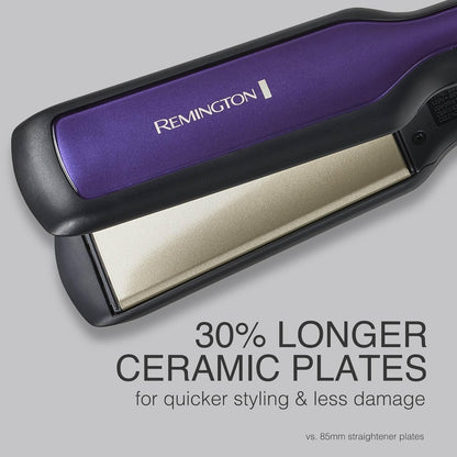 1 3/4" Anti Static Technology Flat Iron top on a gray background