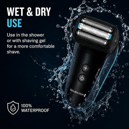 Remington Balder Head & Face Shaver for Men, Rotary Wet & Dry Razor
