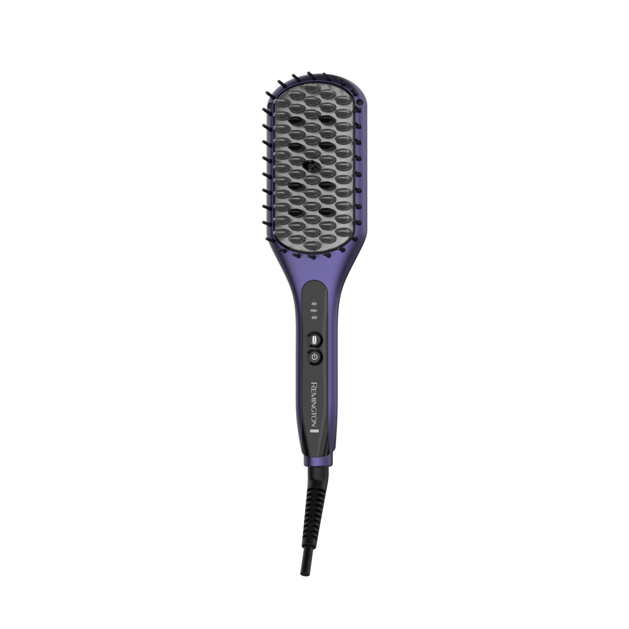 CB9350US Gloss™ Straightening Brush with purple handle on a white background