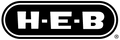 H-E-B logo in black and white