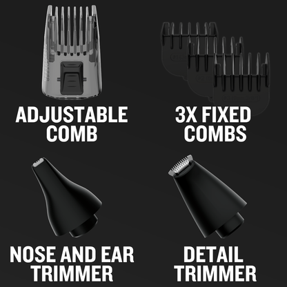 4 different attachments for the Remington PG3000A