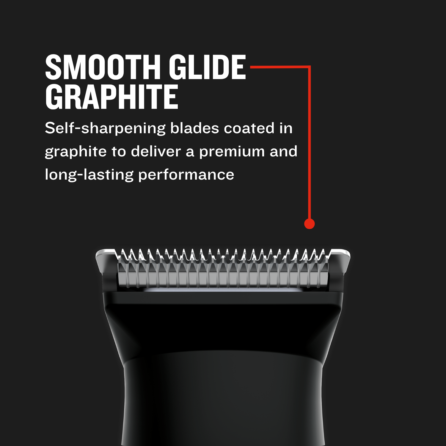 Annotated image of the blades of the REMINGTON PG3000A Shaver
