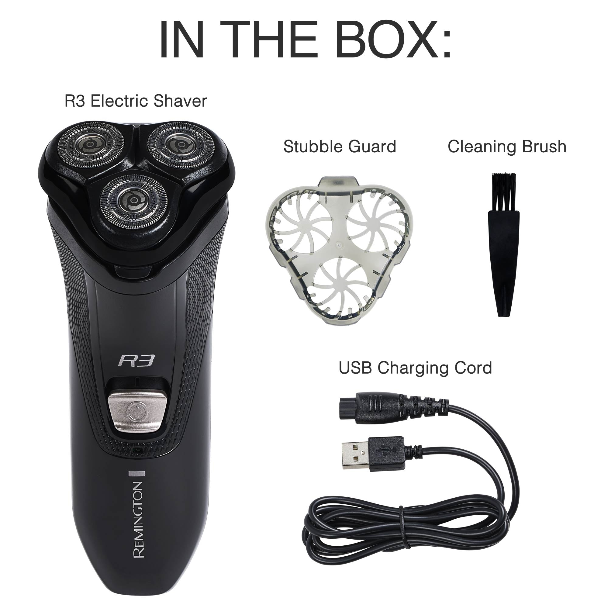 R3 Style Series Rotary Shaver and what included in the box