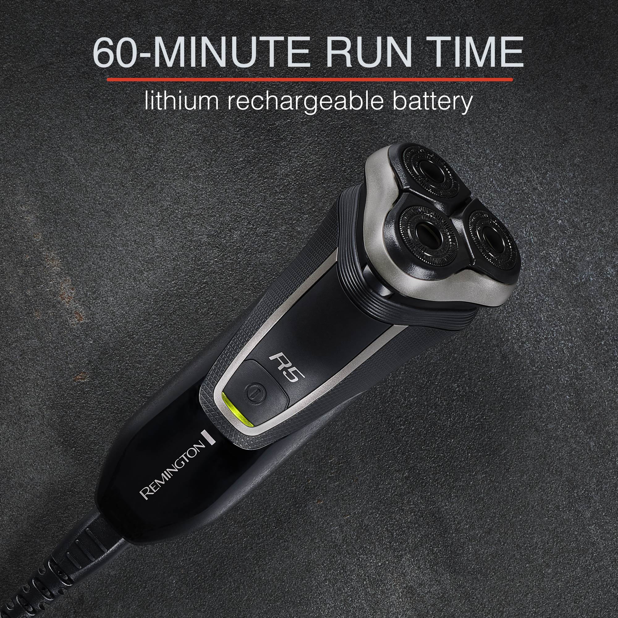 R5 Style Series Rotary Shaver charging- 60 minute run time