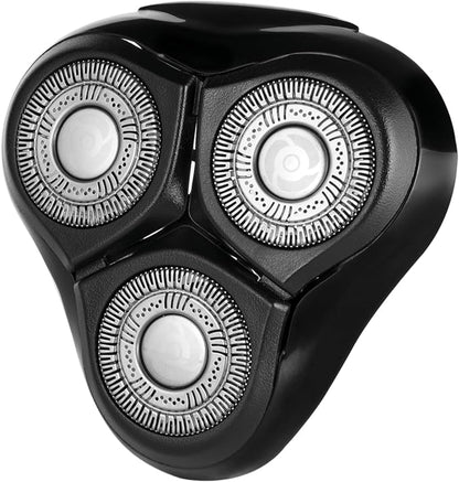 Three-headed rotary shaver on a white background