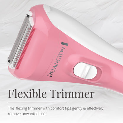 Pink Remington flexible trimmer on a white background