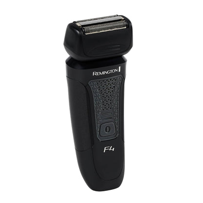 Black Remington electric shaver on a white background